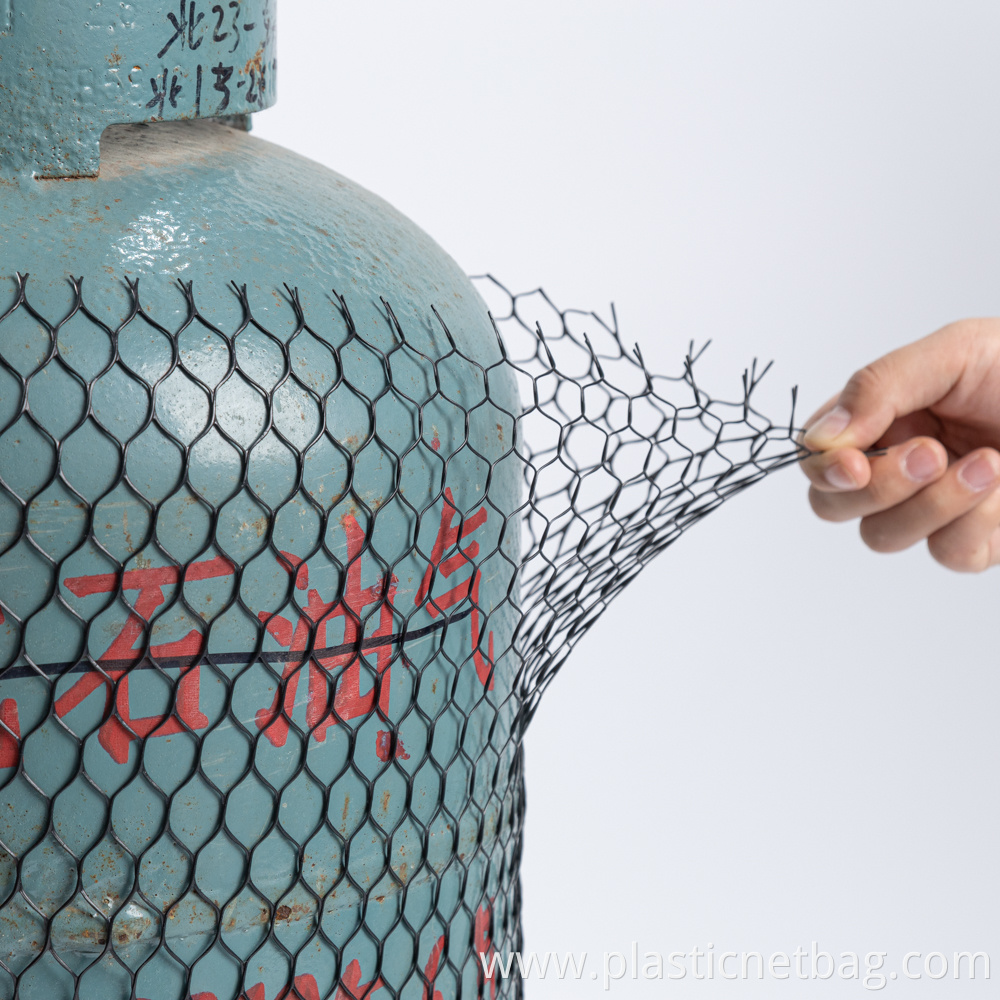 Black Steel Cylinder Protective Mesh Sleeve Black Steel Cylinder Protective Mesh Sleeve